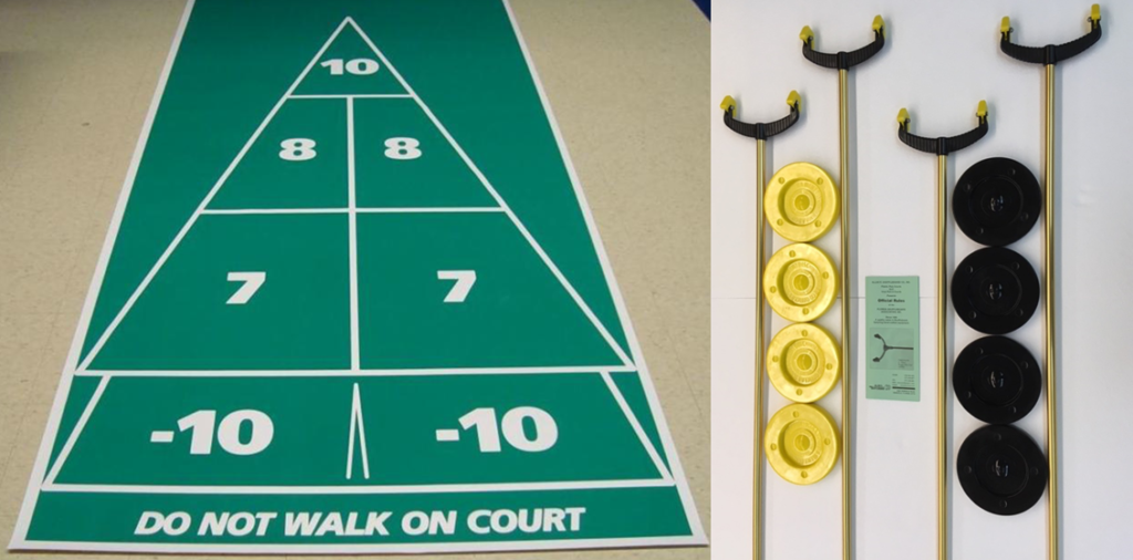 Mini "Roll Out" Shuffleboard Court Complete Set Thompson Sporting Goods